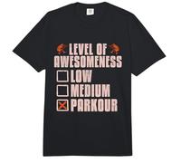 Level of Awesomeness Low Medium Freestyler Backflip Parkour Comfort Colors Adult Heavyweight T-Shirt
