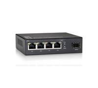 Level One GEU-0521 Desktop Switch with 4 Gigabit Ethernet Ports and 1 Gigabit SF