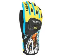 Level - Race Jr Glove Yellow Blue - 4 - Gloves