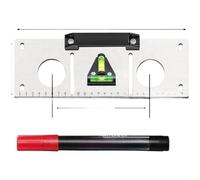 Level Ruler Marker, Electrical Plumbing 86-Type Box Positioning Tool Socket Layout Line Locator For Electrician Installation(A)