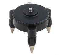 Level Tripod Adapter 1/4 Inch to 5/8 Mounting Screw for Construction Surveying Tools - Aluminium Alloy Rotation Base Bracket Black Silver