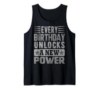 LEVEL UP BIRTHDAY - UNLOCK A NEW POWER EVERY YEAR Tank Top