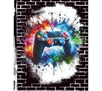 Level Up: Graffiti Gaming Notebook with Bold Street Style: A Wide-Ruled Composition Book for School, Journaling, and Creative Ideas - Cool Gift for Gamers, Teens, and Students Who Love to Stand Out