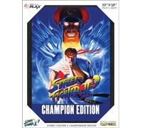 Level Up Labs Pixel Frames PLAX: Street Fighter II: Champion Edition- 3D Framed Lenticular Poster - 10" x 12"