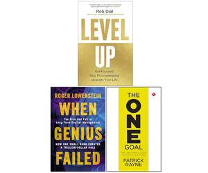 Level Up, When Genius Failed & The One Goal 3 Books Collection Set