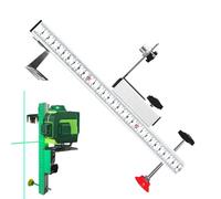 Level Wall Mount - Adjustable Support Stand, Portable Alignment Tool | Stainless Steel Aluminum Alloy Design, Accurate Framing Carpentry Plumbing Tiling Drywall Deck Fence Roofing Picture Wall Floor C