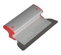 LEVEL5 10" Skimming Blade | Smoothing/Knock-Down Knife | Extruded Aluminum & European Stainless Steel Construction | High-Impact End Caps | Sheetrock Drywall Gyprock Wall-Board Plasterboard | 4-910