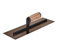 LEVEL5 14" x 4.75" 0.7 MM Drywall Curved Trowel | Triple-Hardened Stainless Steel, High-Impact Handle | Sheetrock Gyprock Wall-Board Plasterboard | 4-972
