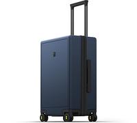 LEVEL8 Trolley case, Lightweight, Made of 100% Polycarbonate, Hand Luggage with Hard Cover, Elegance Micro Diamond Textured Design 8 Spinner, Navy Blue, S (54x23.5x37CM,40L)