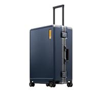 LEVEL8 Zipperless Suitcase Carry On Luggage with Aluminum Frame, 24 Inch Suitcase with Wheels, Polycarbonate Hard Shell Luggage with TSA, Blue