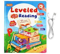 Leveled Reading Sound Book Rechargeable Interactive Talking Book Early Educational Learning (C)