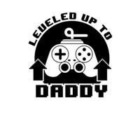 Leveled Up To Daddy Hoodie - White - 4XL