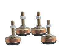 Leveling feet, 4pcs Articulated Foot, 43mm Base Dia. Adjustable Cups for Furniture, Pipe Rack, Kitchens, Garages, Workshops(M8x100mm)