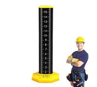 Leveling Tool - Ceiling Leveling System | Equal Height Woodworking Ruler - Aluminium Alloy + PP PC, 6.3 x 2.36 Inches, Leveling Tool for Ceiling and Floor Tiles, Height Positioning