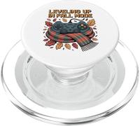 Leveling Up in Fall Mode Gaming Autumn Fall Season Gamers PopSockets PopGrip for MagSafe