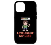 Leveling Up My Life Pixel Gamer Art Case for iPhone 12/12 Pro