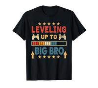 Leveling Up To Big Bro Retro Brother T-Shirt