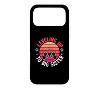 Leveling Up To Big Sister - Promoted to Big Sis Distressed Case for iPhone 17 Pro Max