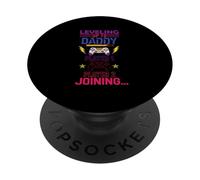 Leveling Up To Daddy Player 1 Player 2 Joining Video Gamer PopSockets Adhesive PopGrip