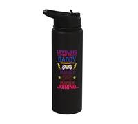 Leveling Up to Daddy Player 1 Player 2 Joining Video Gamer Stainless Steel Insulated Water Bottle