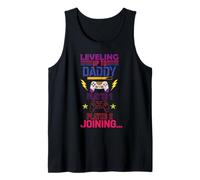 Leveling Up to Daddy Player 1 Player 2 Joining Video Gamer Tank Top