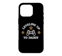 Leveling Up To Daddy - Promoted To Dad Gamer Mens Funny Case for iPhone 16 Pro