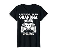 Leveling Up To Grandma Again 2026 Pregnancy Announcement T-Shirt