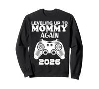 Leveling Up To Mommy Again 2026 Pregnancy Announcement Gifts Sweatshirt