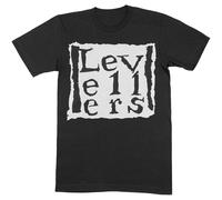 Levellers Men's Logo Cotton T-Shirt in Black | Size: XL Levellers Black XL