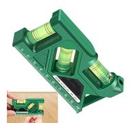 Levelling Device, Levelling Device, Magnetic Spirit, Compact Magnetic Levelling Gauge, High Precision Water Level Meter, Durable, Drop-Proof Mini Ruler for Private Un
