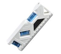 Levelling Device, Levelling Device, Magnetic Spirit, Compact Magnetic Levelling Gauge, High Precision Water Level Meter, Durable, Drop-Proof Mini Ruler for Private Un