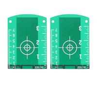 Levelling Level Magnetic Target Infrared Wall Mounted Reflector 2PCS High Visibility Fast Reading Speed ABS Plastic Wide Application for Alignment Measuring Instruments Red Green B