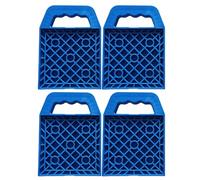 - Levelling Pads - Set of 4 Non-Slip Underlay Plates Portable Car Stabilisation Plate - for Outdoor Trucks SUVs Trailers Camping Caravan Parking