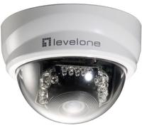 LevelOne 2-Megapixel Day/Night PoE Fixed Dome IP Network Camera, FCS-3101 (Fixed Dome IP Network Camera, 2-Megapixel, 802.3af PoE, IR LEDs, IP security camera, Indoor & outdoor, Wired,)