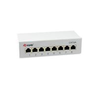 Equip 326521 Cat.6A 8-Port Shielded Desktop Patch Panel, Light Gray