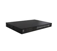LevelOne FGP-2831 Network Switch Unmanaged Fast Ethernet (10/100) Power Over Ethernet (PoE) 1U/28x FE FGP-2831 2xGE 2xGSFP 390W 802.3xPoE/ Black