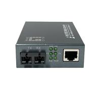 LevelOne GVT-2013 - RJ45 to SC Gigabit PoE PSE Media Converter, Multimode Fiber 0.5km