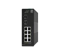 LevelOne Hilbert 10-Port Gigabit PoE Smart Lite Switch, 8 PoE Outputs, 2 x Gigabit SFP, 802.3at/af PoE