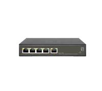 LevelOne Hilbert 5-Port Gigabit PoE Smart Lite Switch. 802.3at/af PoE.
