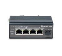 LevelOne 5-Port Gigabit Industrial Switch. DIN-Rail. -30°C to 65°C
