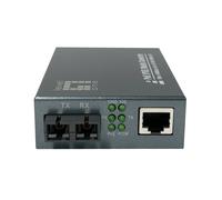 LevelOne GVT-2014 - RJ45 to SC Gigabit PoE PSE Media Converter, Single-Mode Fiber, 20 km