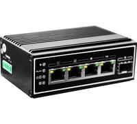 LevelOne Switch 5x GE IGP-0502 DIN-Rail,-40°C to 75°C PoE