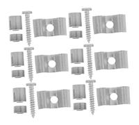 Levemolo 10 Packs Silver Electric Guitar String Retainer Trees with Screws Stable Press String Retainer Useful Accessory