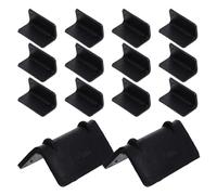 Levemolo 100 Pcs Black Plastic Edge Protectors for Pallet Cargo Heavy-duty Strap Corner Guards with Raised Edges Load Protectors for Shipping Ratchet Tie-down Cushioning and Compression