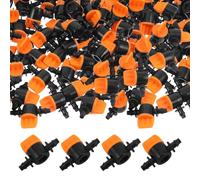 Levemolo 100PCS Aquarium Air Valve: Air Pump Control Valves Single Way Plastic Flow Control Regulator - Aquarium Pump Accessories for Fish Tank 5/32" ID Tubing