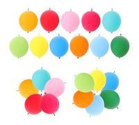 Levemolo 100pcs Latex Linking Balloons Bulk 12 Inch Quick Balloon Arrangement for Birthday and Anniversary Party Decorations Custom DIY Decor Unique Style Color