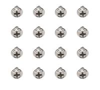 Levemolo 100pcs Silver Metal Pci Slot Screws with Hexagon round Head for Computer Case, Comfortable to Hold and Lightweight Fasteners Suitable for Building Computer Systems