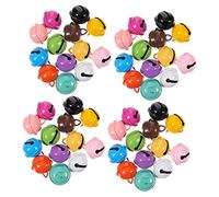 Levemolo 100pcs Small Craft Diy Bells Metal Pet Collar Bells Hanging Keychain for Decorative Craft