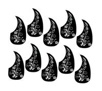 Levemolo 10pcs Acoustic Guitar Pickguard Scratch Plate Water Drop Shape Stylish for Acoustic Guitars Lightweight and Guard against Scratches and Damage