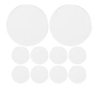 Levemolo 10pcs Acrylic Double Convex Lenses for Physics Teaching with Magnification Effect, round Optical Lenses for Laboratory and Educational Use